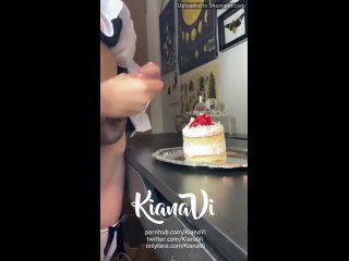 kiyana vi cum on cake eating | trans ts tranny trap trans porn sex shemale transsex | telegram transmilks